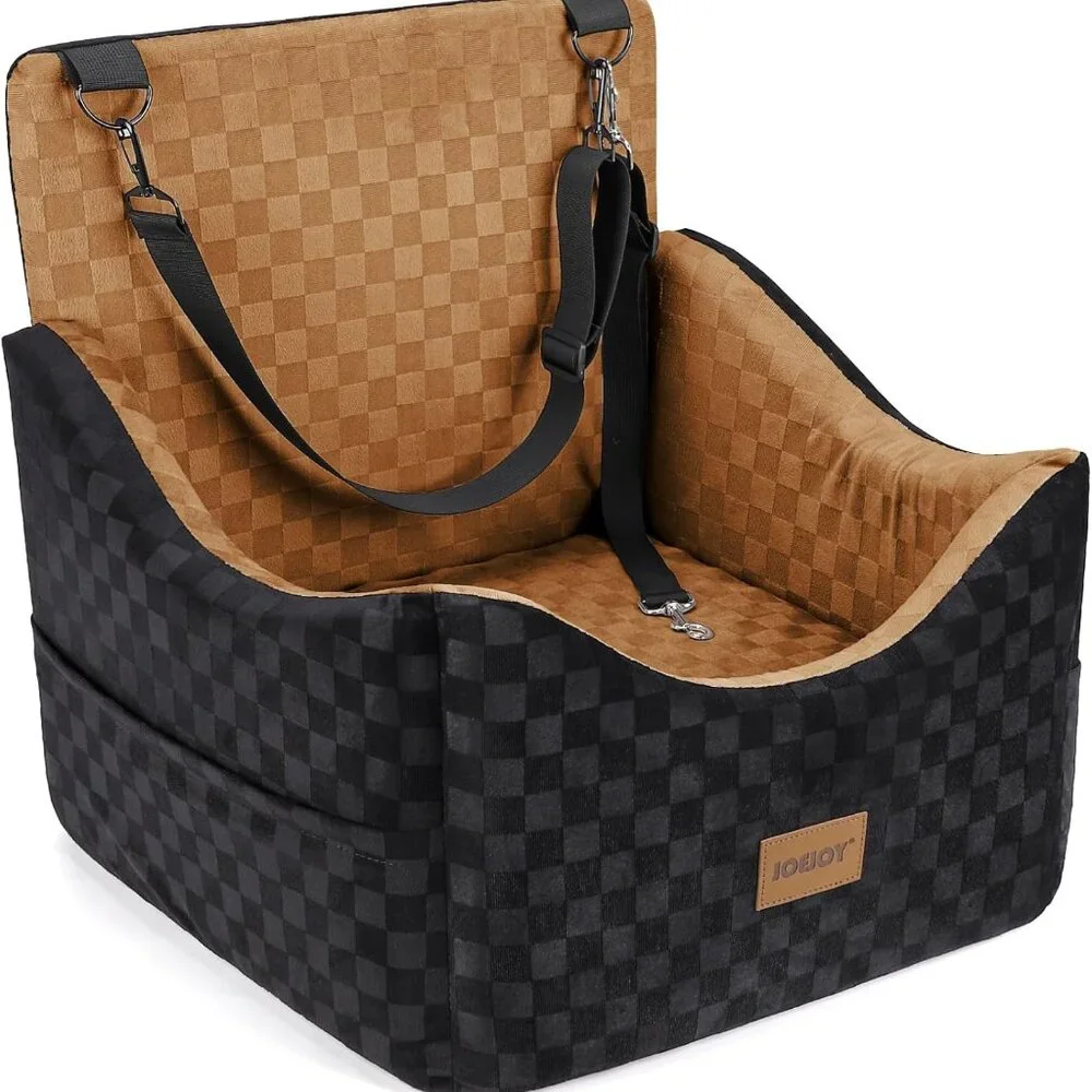 Elevated Dog Car Seat for Small/Medium Dogs up to 35 lbs